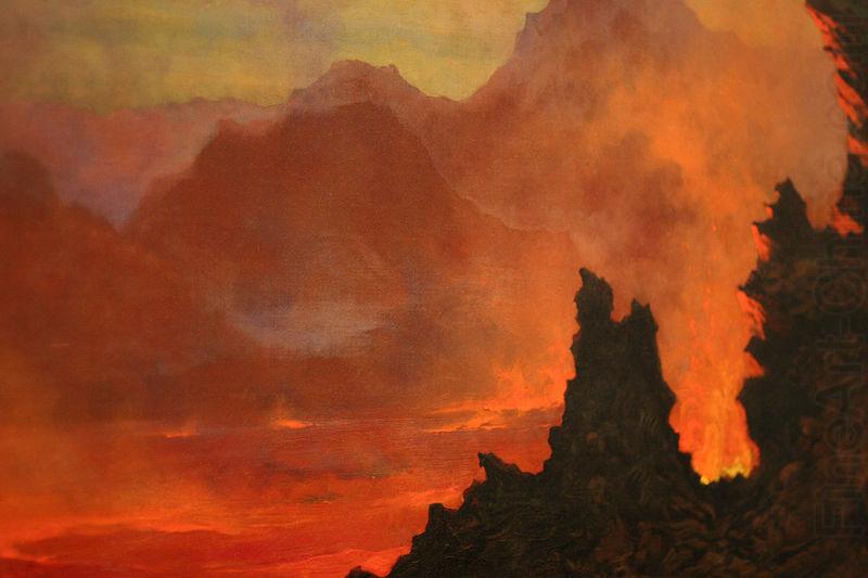 Jules Tavernier Kilauea Caldera, Sandwich Islands, china oil painting image